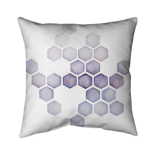 Fondo 20 x 20 in. Alveoli Lilac-Double Sided Print Indoor Pillow - FO2794623