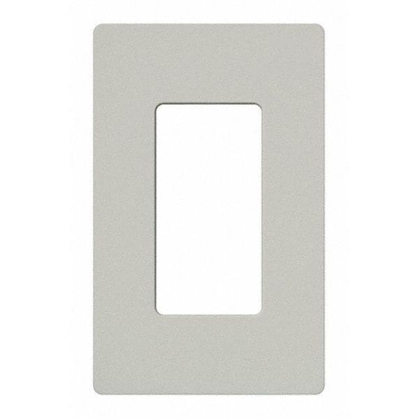 Lutron Designer Wall Plates, Number of Gangs: 1 Satin Finish, Palladium - SC-1-PD