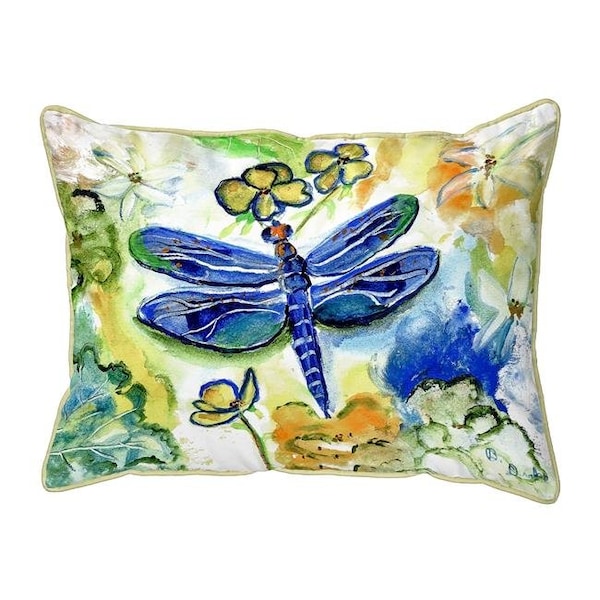 Betsy Drake Betsy Drake ZP817 20 x 24 in. Dragonflys Garden Indoor & Outdoor Extra Large Pillow - ZP817