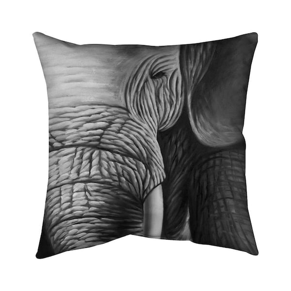 Begin Home Decor 20 x 20 in. Elephant-Double Sided Print Indoor Pillow - 5541-2020-AN203