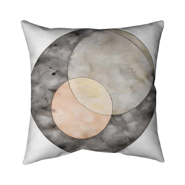 Begin Home Decor 20 x 20 in. Interlocking-Double Sided Print Indoor Pillow - 5541-2020-AB99