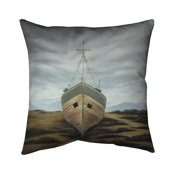 Fondo 26 x 26 in. Boat-Double Sided Print Indoor Pillow - FO2772750