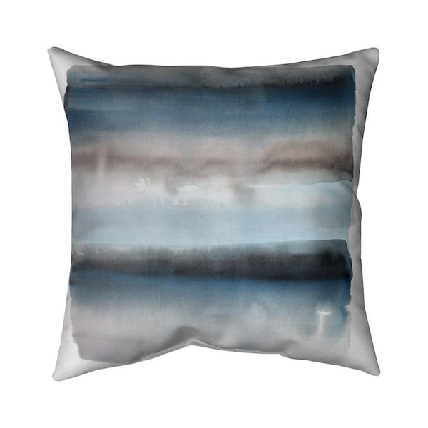 Begin Home Decor 26 x 26 in. Blue Stripes-Double Sided Print Indoor Pillow - 5541-2626-AB58