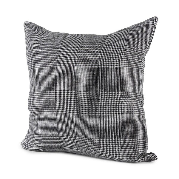 Homeroots 20 x 20 x 20 in. White & Black Pattern Throw Pillow Cover - 392296