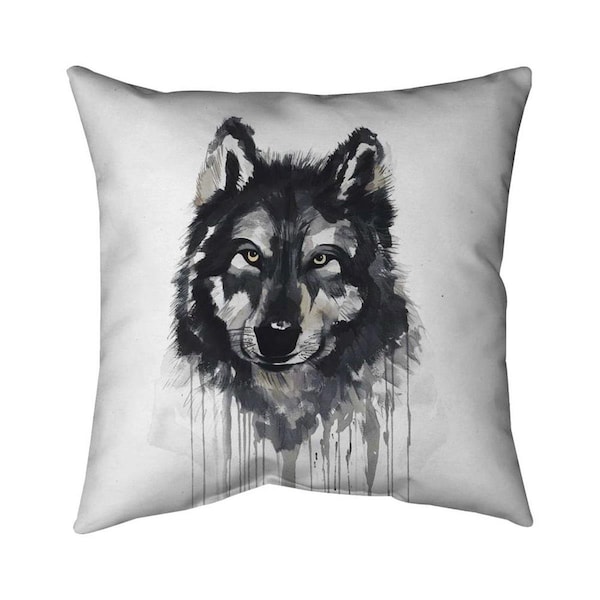 Begin Home Decor 20 x 20 in. Mysterious Wolve-Double Sided Print Indoor Pillow - 5541-2020-AN410-1