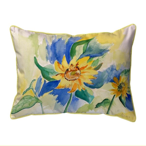 Betsy Drake Betsy Drake SN200 11 x 14 in. Betsys Sunflower Small Indoor & Outdoor Pillow - SN200