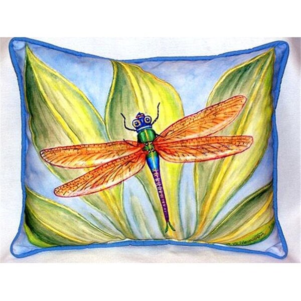 Betsy Drake Betsy Drake HJ299 Dicks Dragonfly Large Indoor & Outdoor Pillow 16 x 20 - HJ299