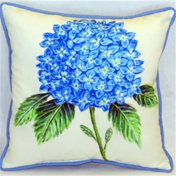 Betsy Drake Betsy Drake HJ988 Dicks Hydrangea Indoor & Outdoor Throw Pillow; 18 x 18 in. - HJ988
