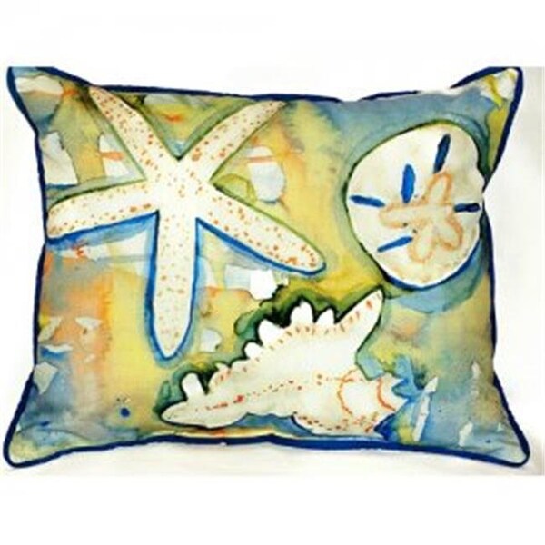 Betsy Drake Betsy Drake HJ603 Beach Treasures Indoor & Outdoor Throw Pillow; 16 x 20 in. - HJ603