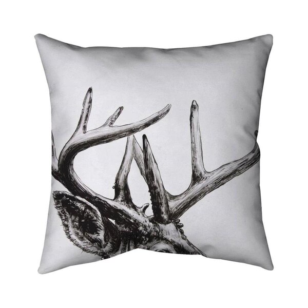 Fondo 26 x 26 in. Roe Deer Plume-Double Sided Print Indoor Pillow - FO2796259