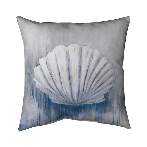 Fondo 20 x 20 in. Blue Feston Shell-Double Sided Print Indoor Pillow - FO2772692