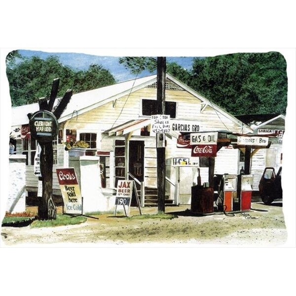 Carolines Treasures Carolines Treasures 8130PW1216 12 x 16 in. Garcias Grocery Decorative Indoor & Outdoor Fabric Pillow - 8130PW1216