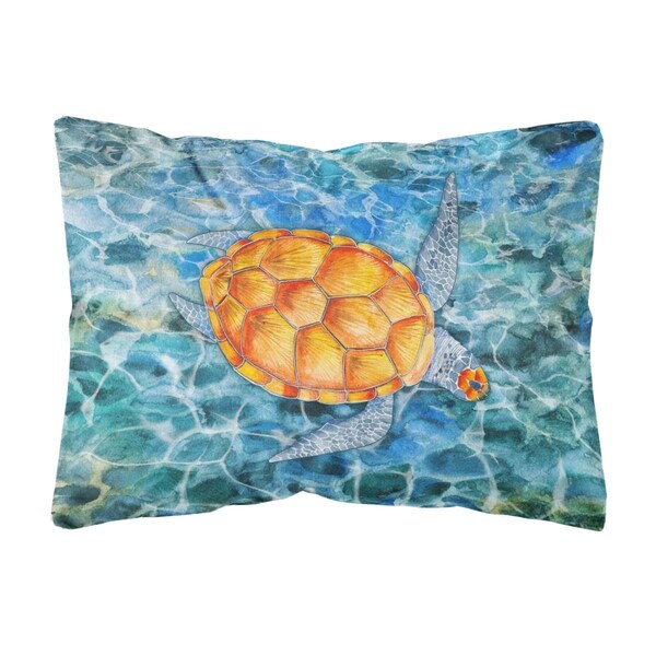 Jensendistributionservices Sea Turtle Canvas Fabric Decorative Pillow - MI2552197