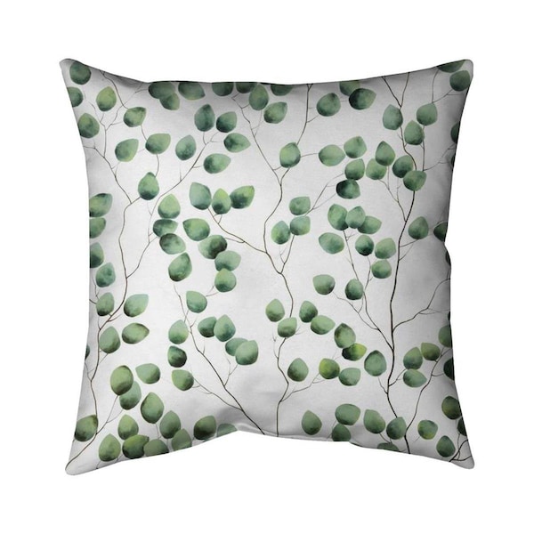 Fondo 26 x 26 in. Climbing Leaves-Double Sided Print Indoor Pillow - FO2793660