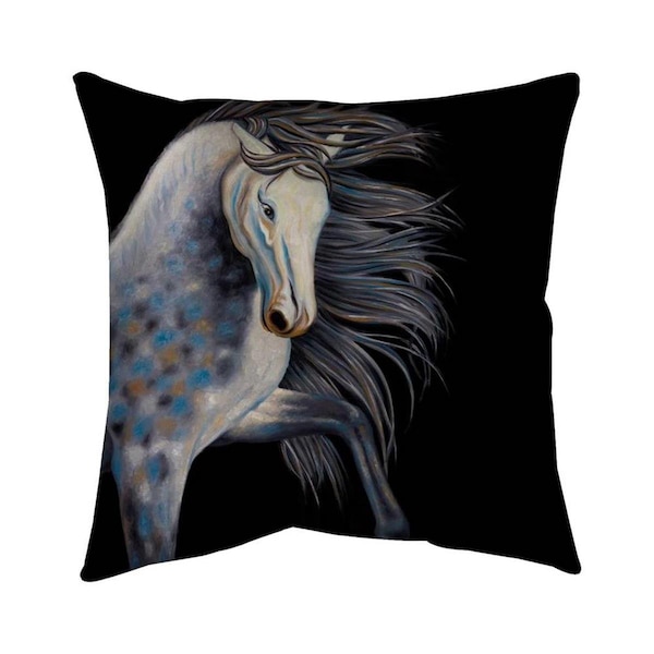 Fondo 26 x 26 in. Abstract Horse-Double Sided Print Indoor Pillow - FO2774079