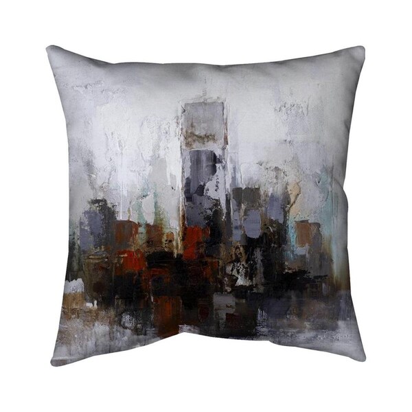 Fondo 20 x 20 in. Obscure Buildings-Double Sided Print Indoor Pillow - FO2796872