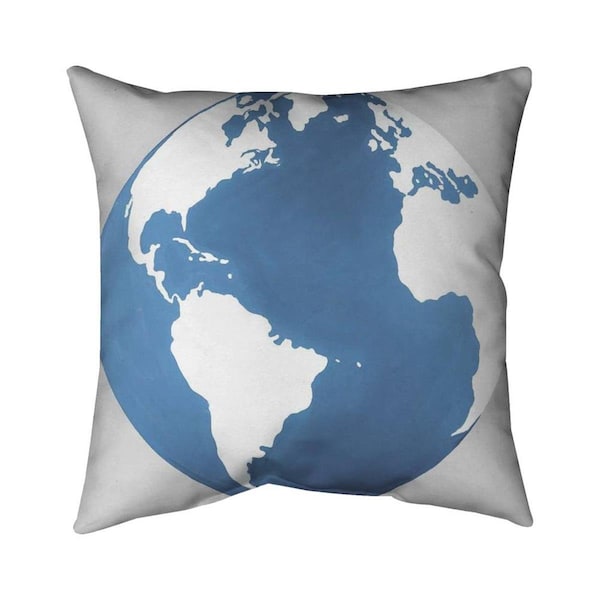 Fondo 20 x 20 in. The Earth-Double Sided Print Indoor Pillow - FO2793067