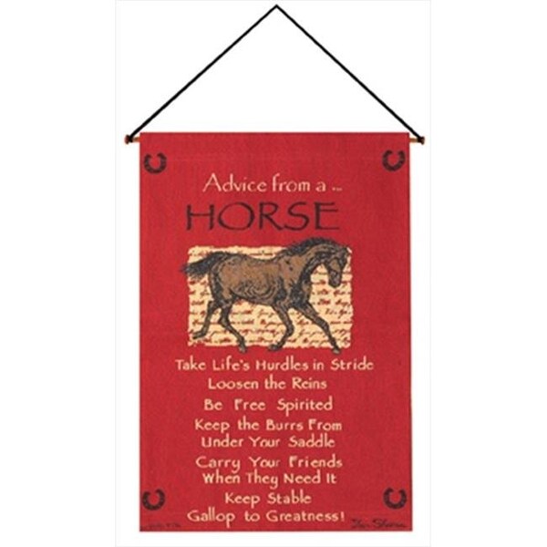 Manual Woodworkers & Weavers Manual Woodworkers and Weavers HWAFHR True Nature Advice From A Horse Tapestry Wall Hanging Jacquard Woven Fashionable Design 17 X 26 in. - HWAFHR