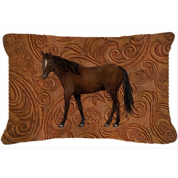 Jensendistributionservices Horse Indoor & Outdoor Fabric Decorative Pillow - MI2555087