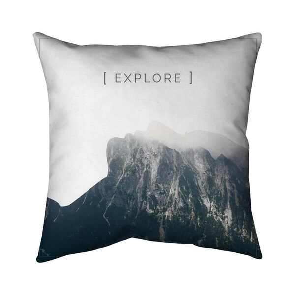 Begin Home Decor 26 x 26 in. Explore-Double Sided Print Indoor Pillow - 5541-2626-QU25-1