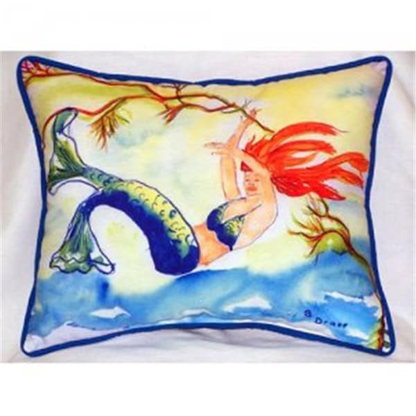 Betsy Drake Resting Mermaid Throw Pillow- 20 x 24 in. - ZP373B