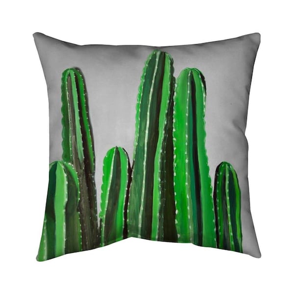 Fondo 26 x 26 in. Cactus Candles-Double Sided Print Indoor Pillow - FO2791749