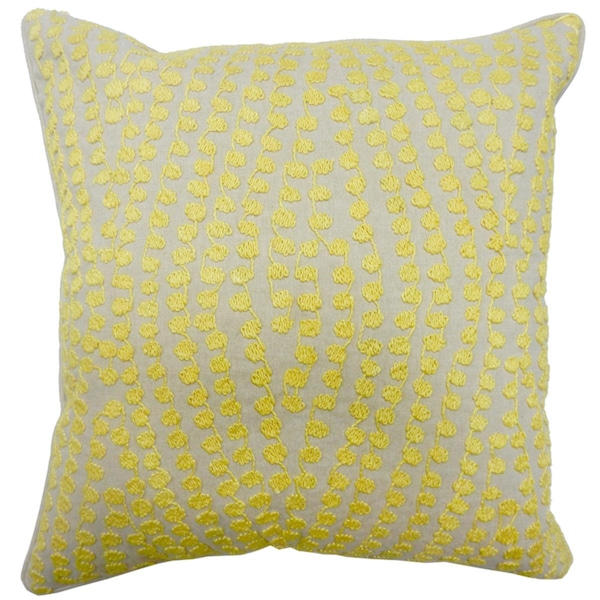 Indis Heritage Dotted Lines Embroidery Pillow Cover - C1181