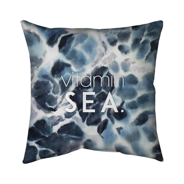Fondo 26 x 26 in. Vitamin Sea-Double Sided Print Indoor Pillow - FO3335252