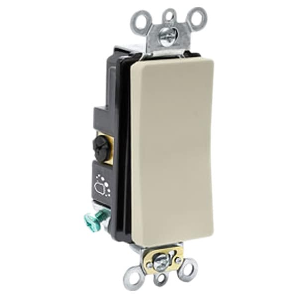 Leviton Wall Switch, Ivory, 3-Way, 2 hp - A5623-2I