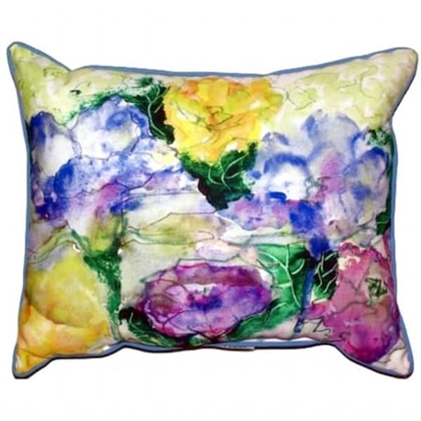 Betsy Drake Watercolor Garden Extra Large Zippered Pillow - ZP390