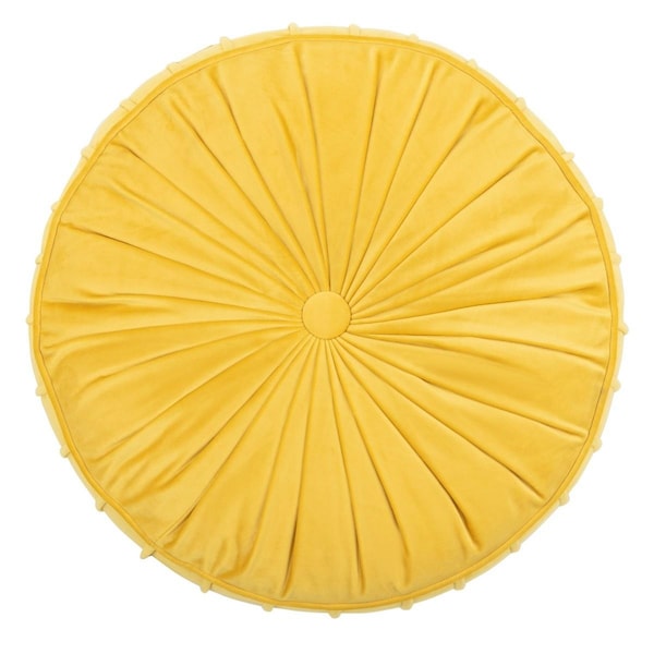 Safavieh Clary Floor Pillow, Mustard - FLP1000A