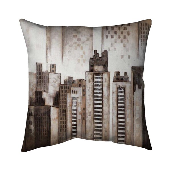 Fondo 20 x 20 in. Square City-Double Sided Print Indoor Pillow - FO2792967