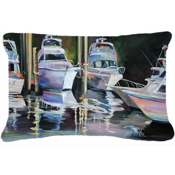 Carolines Treasures Carolines Treasures JMK1048PW1216 Deep Sea Fishing Boats Canvas Fabric Decorative Pillow - JMK1048PW1216