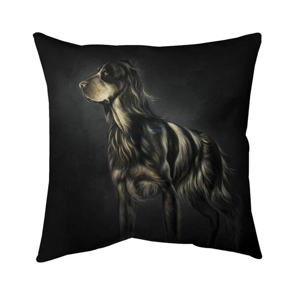 Begin Home Decor 20 x 20 in. Picard Spaniel-Double Sided Print Indoor Pillow - 5541-2020-AN491