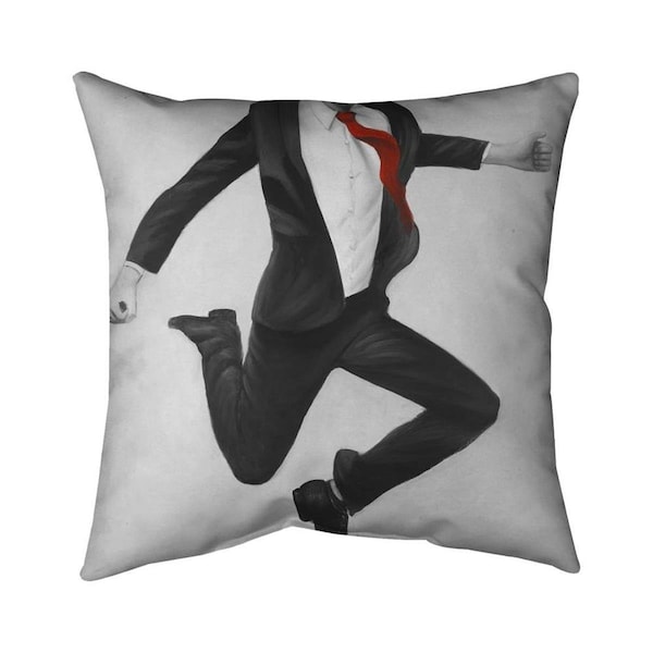 Fondo 26 x 26 in. Happy Classic Man-Double Sided Print Indoor Pillow - FO2773737