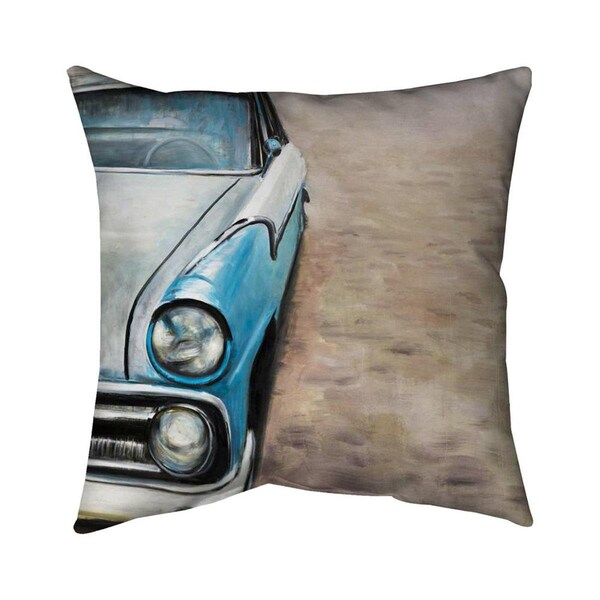 Fondo 20 x 20 in. Old Classic Car-Double Sided Print Indoor Pillow - FO2791538