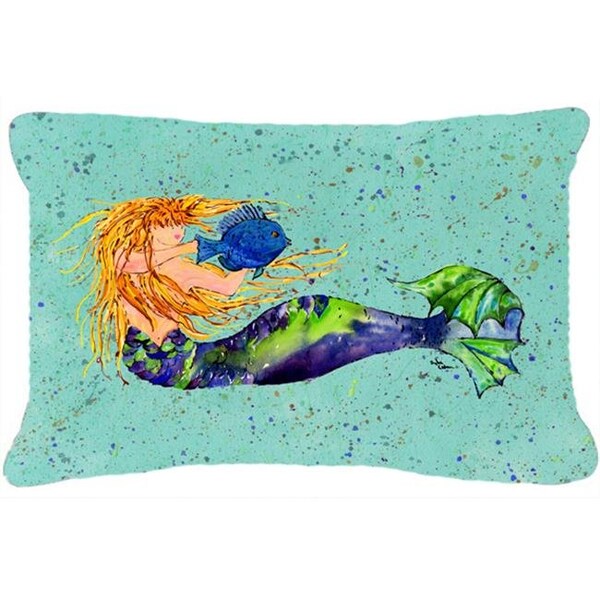Carolines Treasures Carolines Treasures 8336PW1216 Mermaid Indoor & Outdoor Fabric Decorative Pillow - 8336PW1216