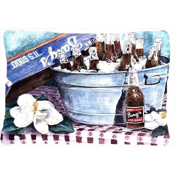 Carolines Treasures Carolines Treasures 1003PW1216 Barqs and old washtub Indoor & Outdoor Decorative Fabric Pillow - 12 x 16 in. - 1003PW1216