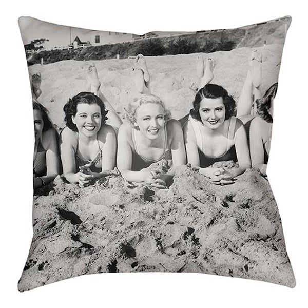 Artistic Weavers Litchfield Square Pillow, Gray - 18 x 18 in. - LTCH1456-1818