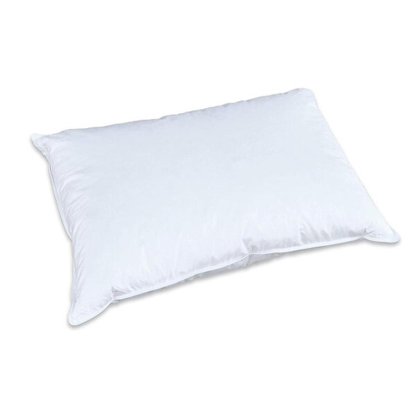 Propiedades 20 x 36 in. Natural Goose Feather & Down 100 Percent Cotton Case King Size Pillow White - PR2567072