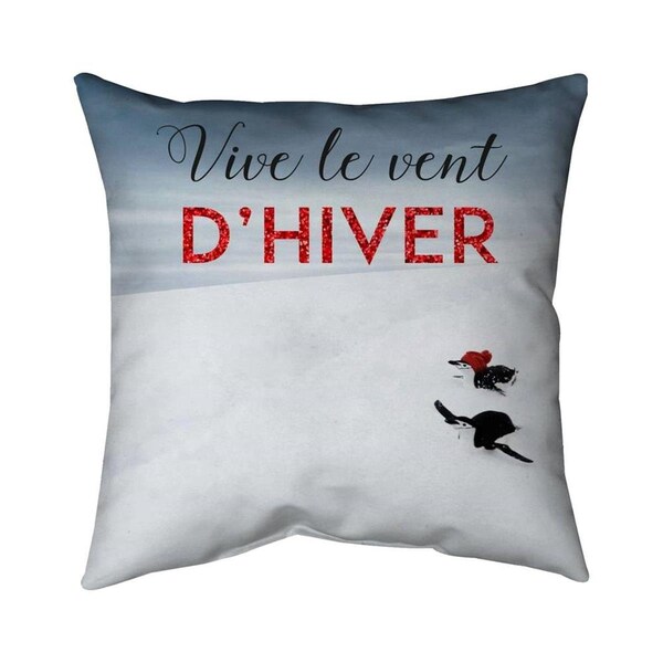 Begin Home Decor 26 x 26 in. Jingle All The Way-Double Sided Print Indoor Pillow - 5541-2626-HO15
