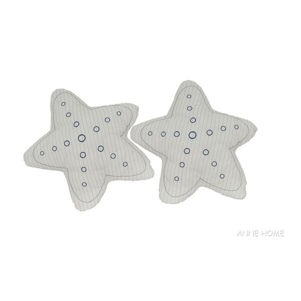 Old Modern Handicrafts Star Pillow, White - Pack of 2 - AB905