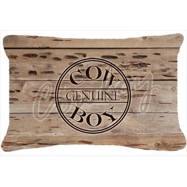 Carolines Treasures Carolines Treasures SB3057PW1216 Genuine Cow Boy Branded Indoor & Outdoor Fabric Decorative Pillow - SB3057PW1216