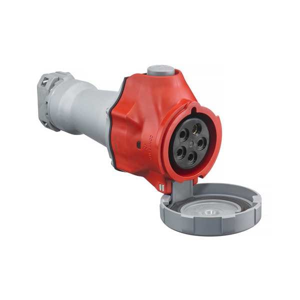 Hubbell Pin and Sleeve Connector, 4 Poles, 5 Wires - HBLS560C6W
