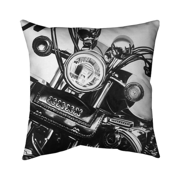 Fondo 20 x 20 in. Realistic Motorcycle-Double Sided Print Indoor Pillow - FO3332741