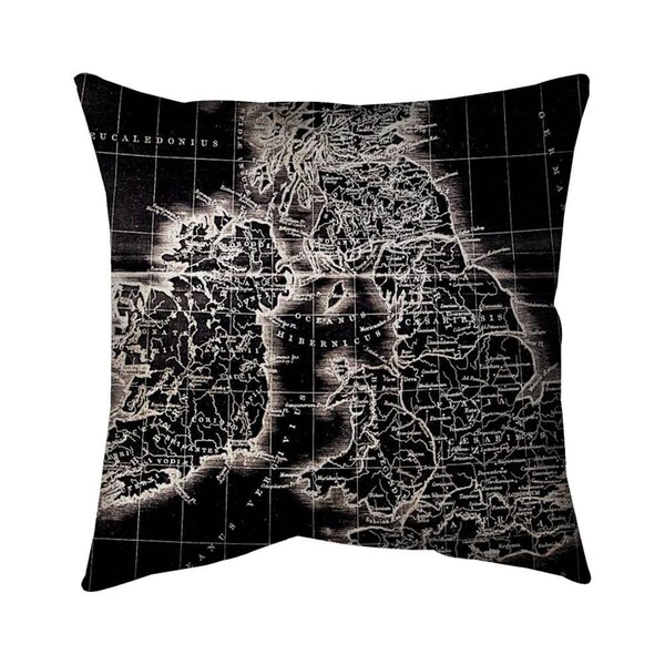Begin Home Decor 20 x 20 in. Roman Britain Maps-Double Sided Print Indoor Pillow - 5541-2020-CI105