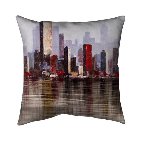 Begin Home Decor 20 x 20 in. Industrial City Style-Double Sided Print Indoor Pillow - 5541-2020-CI231
