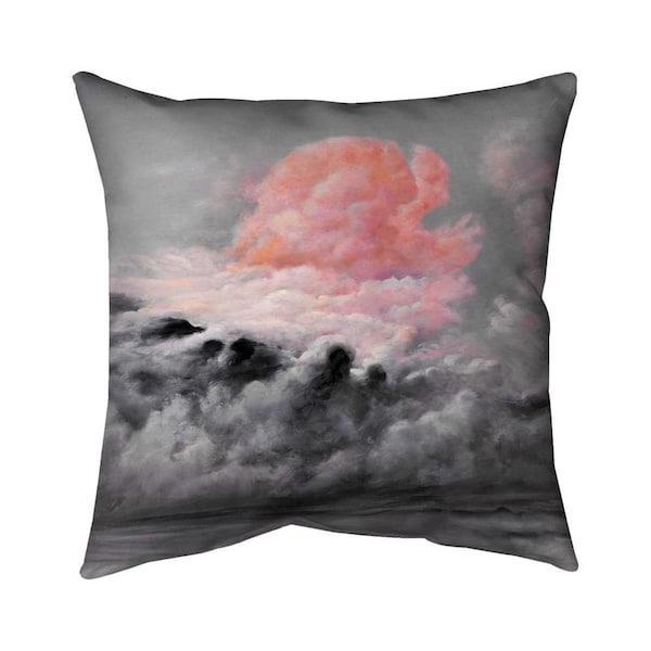 Fondo 20 x 20 in. Pink Clouds-Double Sided Print Indoor Pillow - FO2791530