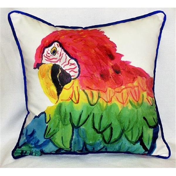 Betsy Drake Betsy Drake HJ291 Parrot Head Art Only Pillow 18"x18" - HJ291