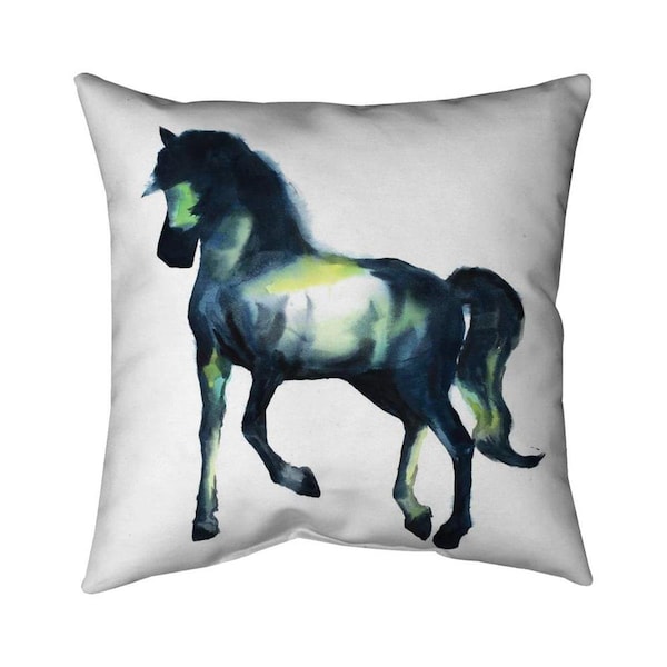 Fondo 26 x 26 in. Elegant Horse-Double Sided Print Indoor Pillow - FO2794264